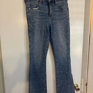 Embellished Blue Jeans
